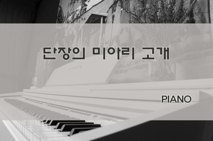  [트로트/가요/대중가요 ] 단장의 미아리 고개 / 피아노 연주