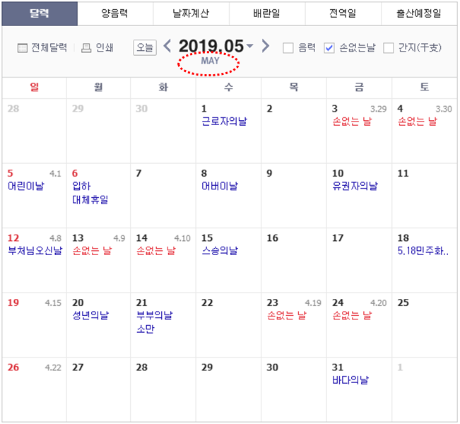 MAY 몇월일까? 달력 영어 월, 약자 알아보기 : 네이버 블로그