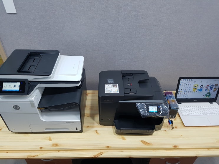  울산프린터임대 판매 수리 고속기/복합기 엡손 캐논 전문 - HP X477dw 고속기 임대 울산 북구 수학학원