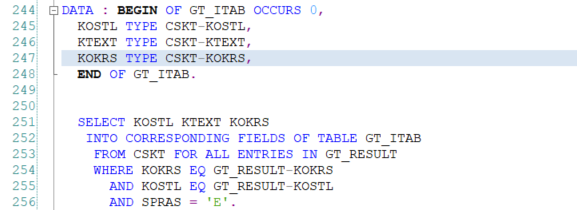 [SAP ABAP] FOR ALL ENTRIES : 네이버 블로그