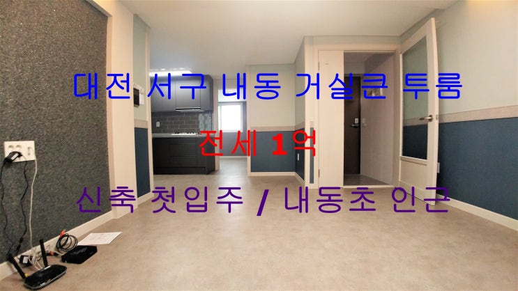  대전서구내동신축첫입주거실큰투룸전세(내동초인근)