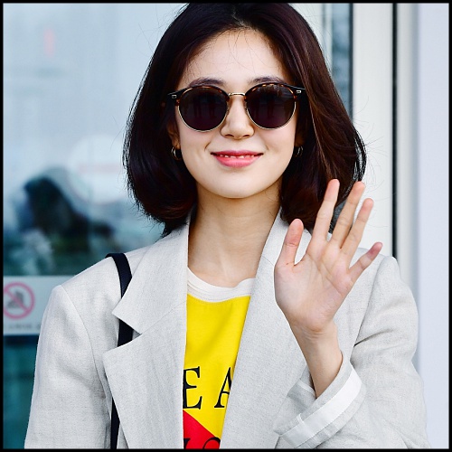  백진희 공항패션 속 연예인 선글라스 래쉬(LASH) 탐구