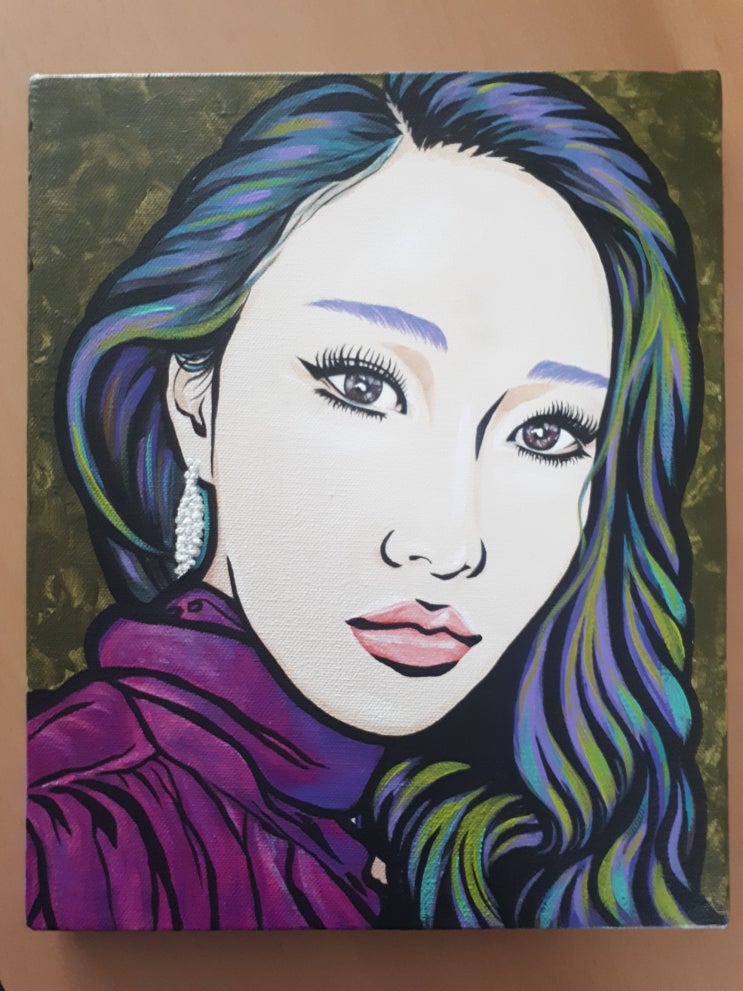  #마마무 #화사 팝아트초상화