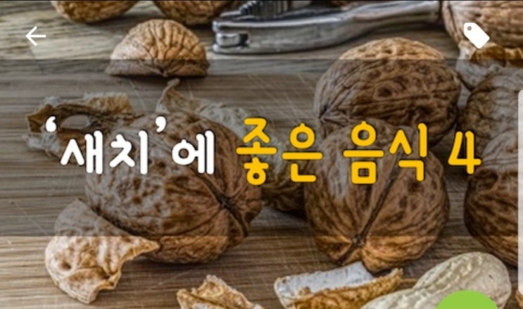 흰머리에 좋은 음식