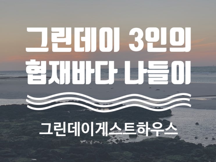  그린데이 스탭님덜 협재 나들이 가다 ! (금능해변/ 바다위에 코끼리/ 강식당/ 협재해변)