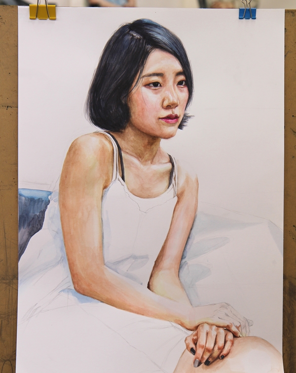  챠콜미술학원)인체수채화과정,연구작,제안작