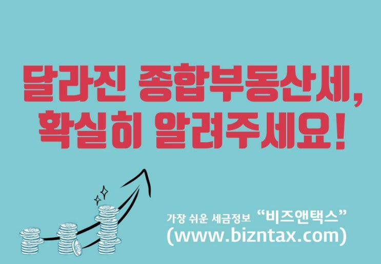  달라진 종합부동산세, 확실히 알려주세요!