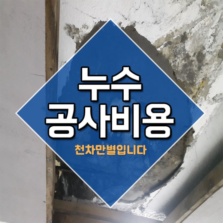  누수공사비용 천차만별입니다.