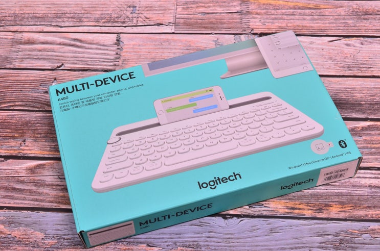 로지텍 K480 - 블루투스키보드 / 개인공간에서 편리한 타이피스트