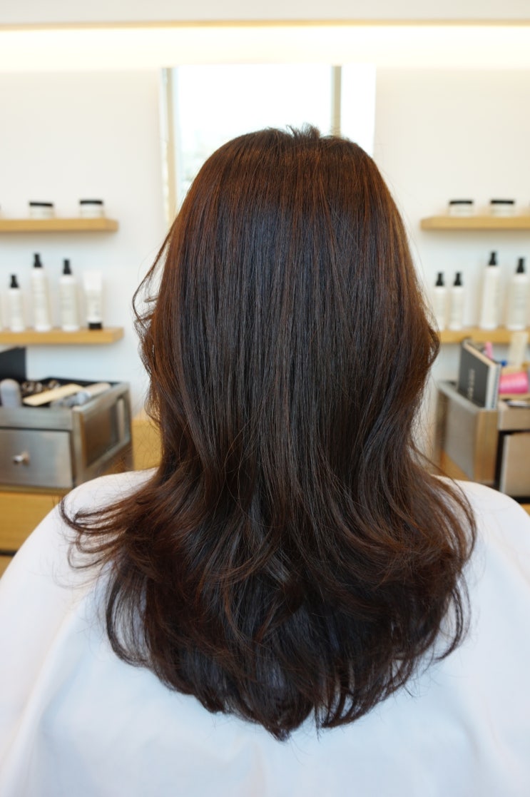  용산미용실 차홍룸 용산점 정유진선생님께 빌드펌 받았어요!