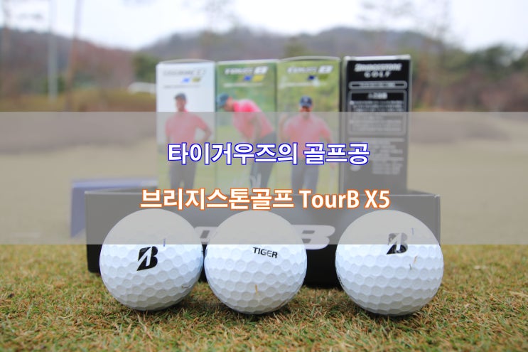 [브리지스톤 골프 TourB X5] 타이거우즈의 골프공