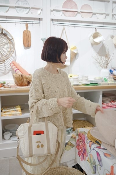  체리보냉백(블랙,아이보리,미니)