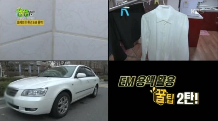  생활꿀팁 넘버원, EM 용액 활용 꿀팁 2탄(욕실청소, 세탁, 세차)(생생정보 774회)