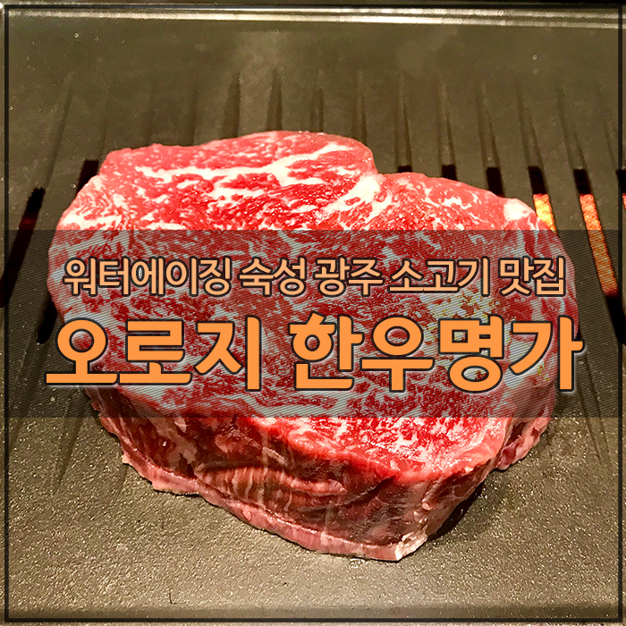  광주 소고기 맛집  워터에이징으로 부드러운 오로지한우명가