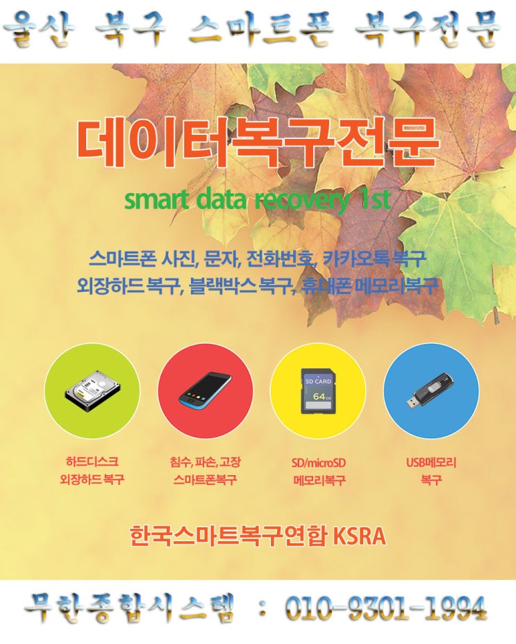  울산사진복구비용 최신 복구 프로그램 사용 데이터복구 전문업체