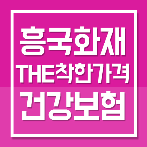  흥국화재 THE착한가격건강보험 35세 남성 무해지환급형 20년납 100세만기 가입설계