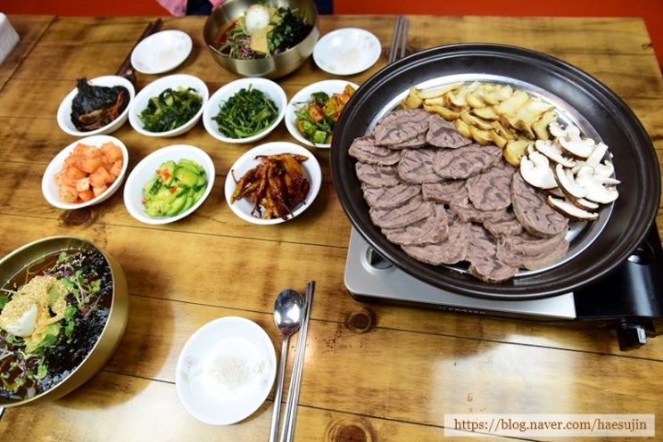  원주 출렁다리 맛집 한우와송이 건강하게 맛있다!