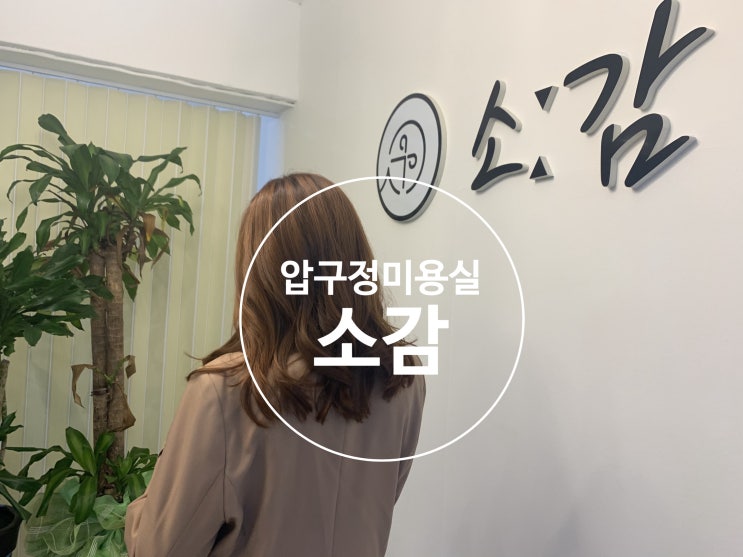  압구정미용실 <소감 미용실> 레드오렌지 염색으로 여신머리 완성