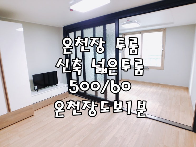  온천장 신축투룸/센티움/온천장도보1분