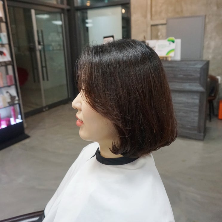  유성미용실 해크니헤어에서 단발C컬펌