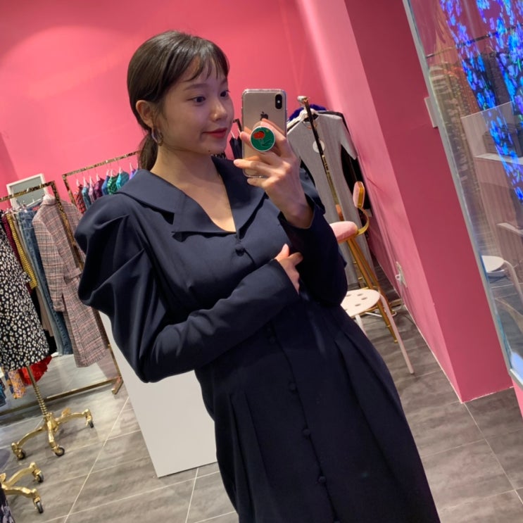  랭앤루 동대문 두타몰 19FW 신상 랩원피스 입어봤어요!