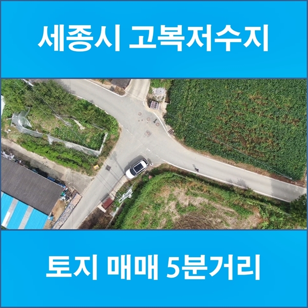  세종시 고복저수지 토지 매매 5분거리