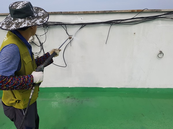  용인 성복동누수 상가 옥상 울타리 방수작업