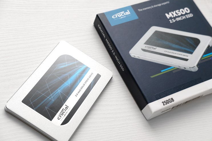 마이크론 크루셜(crucial) MX500 250GB SSD 사용기 - 아크로니스로 디스크 복제, OS 마이그레이션하기!