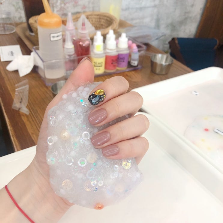  부산 해운대 카페  DIY 슬라임 만들기 슬코 해운대점 :)