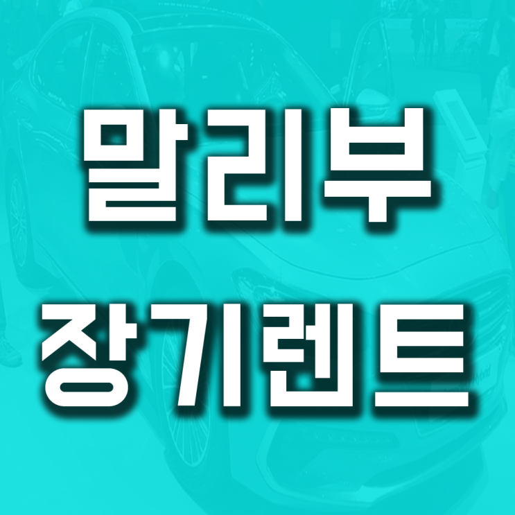  말리부장기렌트 견적 가격비교 초기비용 자세히