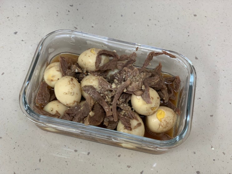  유아반찬 메추리알 소고기장조림 간단하게 만드는 법