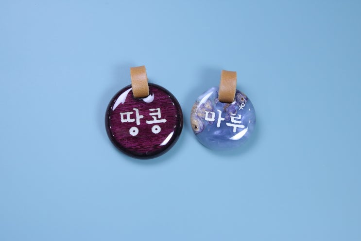  예쁨주의 강아지인식표 땅콩이 마루꺼 등등