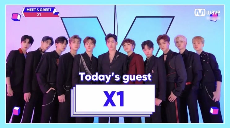  X1, M WAVE [MEET&GREET] X1 (엑스원) 1st Mini Album '비상 : QUANTUM LEAP'(190925)