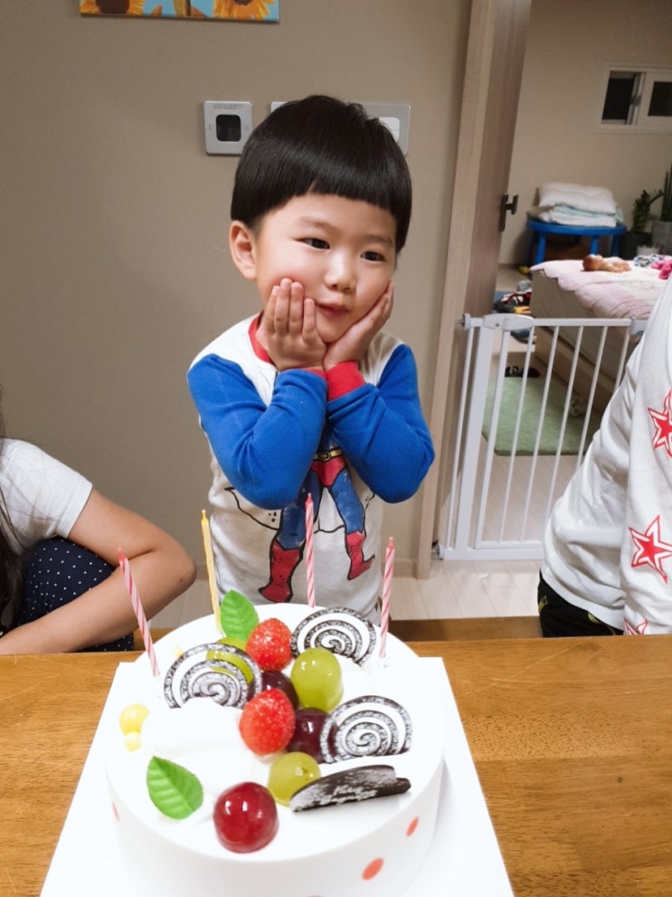  막둥이 4살 생일축하! 사랑해