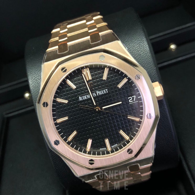  [제네바타임] 오데마피게 로얄오크 금통 15500 검판 41mm