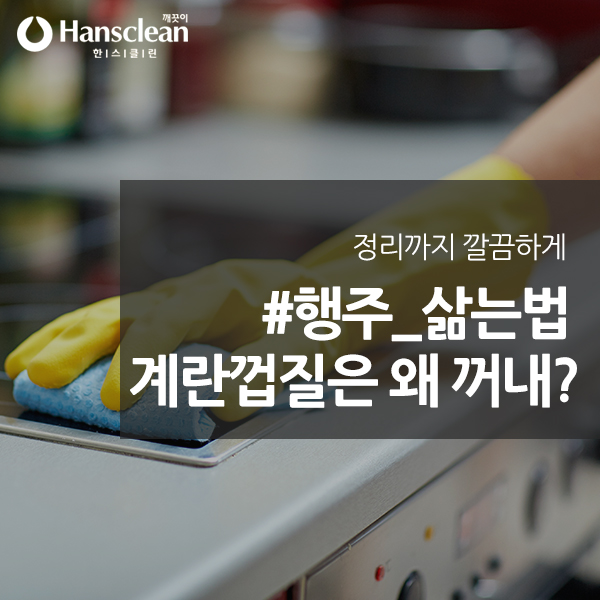  행주 삶는법 계란껍질은 왜 꺼내?