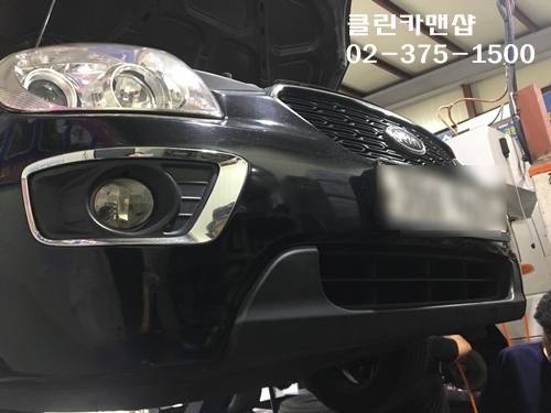  [ 아반떼 XD ] 자동차 엔진오일 교환 교환주기 교환비용 가격 문의 / 차 합성유 잔유제거 교환 전문점 - 서울 서대문구 카센터 클린카맨샵
