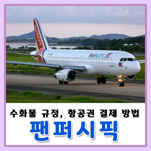  팬퍼시픽 항공 수화물 규정(기내/위탁), 항공권 결제, 세부 보라카이 가자!