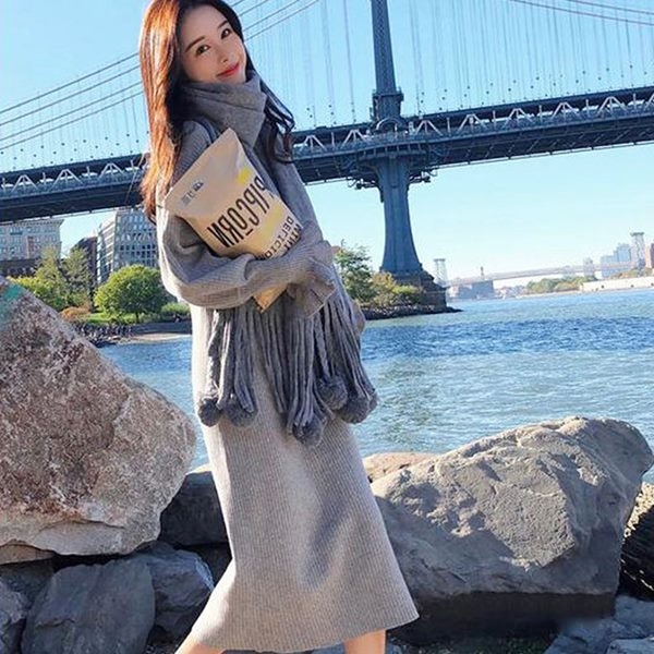  가을여성의류코디, 가을에는 역시 원피스지~ #화창한하루
