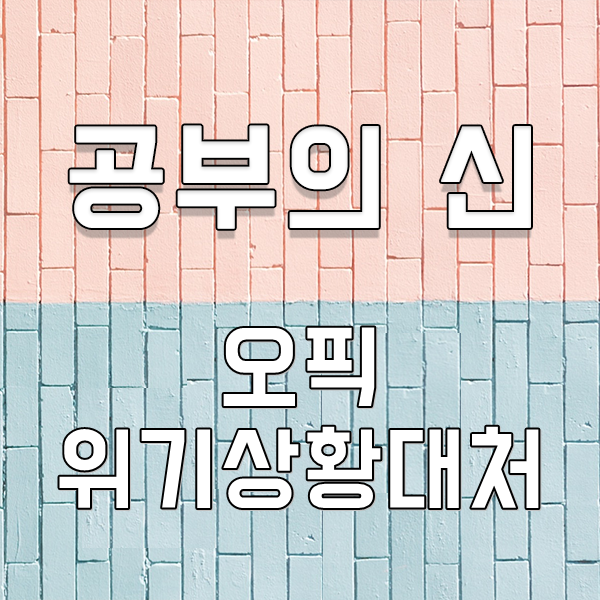  공부의신 : 오픽 위기상황 대처 표현