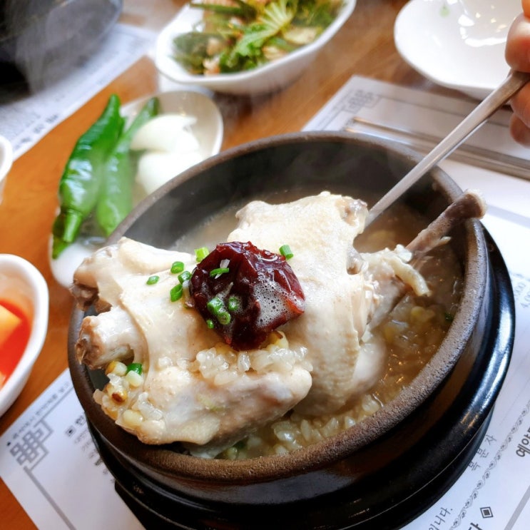 [김해 어방동 맛집] :: 김해 삼계탕 맛집! '백년촌' (구.백년한방삼계탕) 녹두한방삼계탕