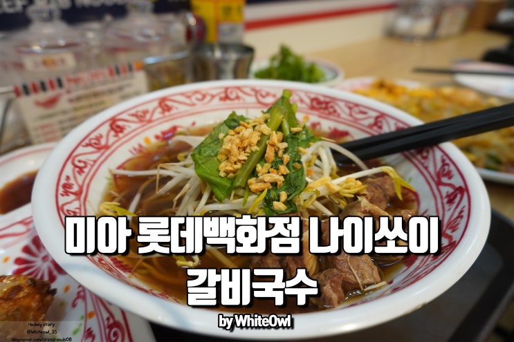  미아사거리역 쌀국수 점심식사는 나이쏘이 태국 갈비국수