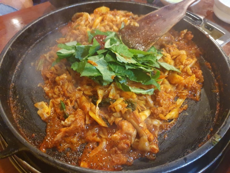  [오산 운암] 불타는닭갈비 - 닭갈비, 막국수, 감자전