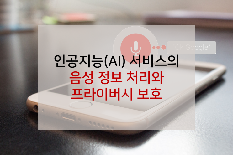  인공지능(AI) 서비스의 음성 정보 처리와 프라이버시 보호