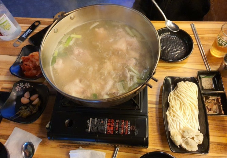  [인하대 후문] 닭한마리 칼국수 술집 `첫잔`