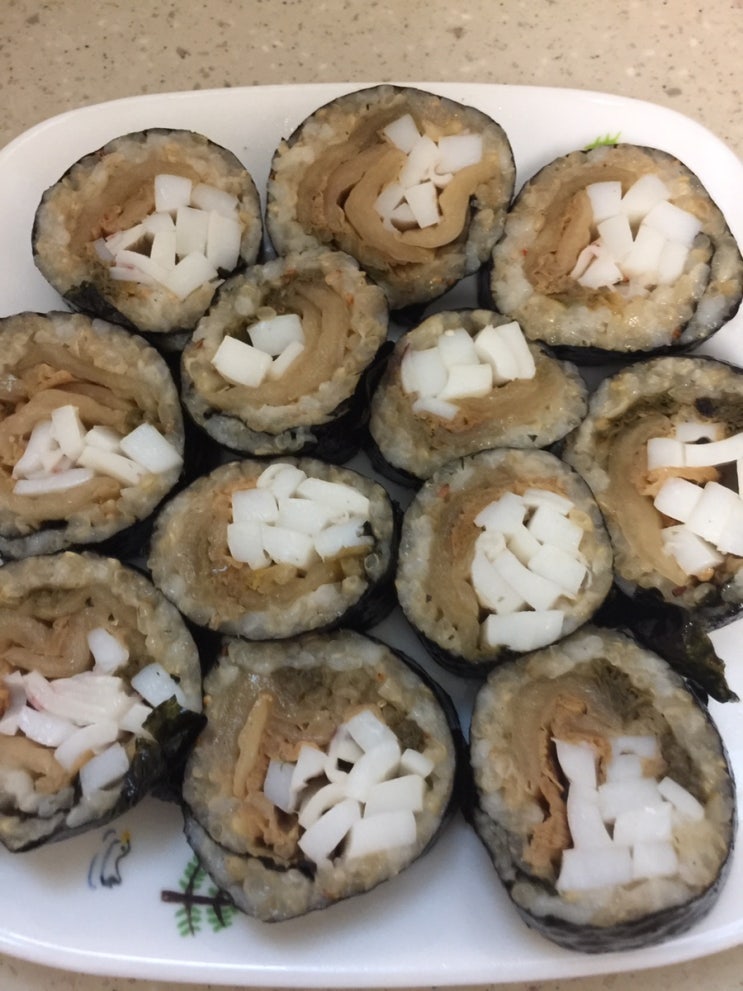  미우새 김신영김밥 - 묵은지 오징어김밥 (오징어대신 한치)