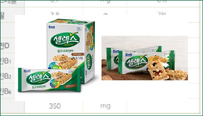  매일유업 셀렉스 밀크 프로틴바 견과맛