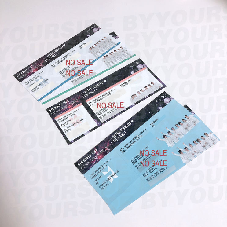 [방탄소년단] Speak Yourself 파이널 콘서트 티켓 모두 받았다!!