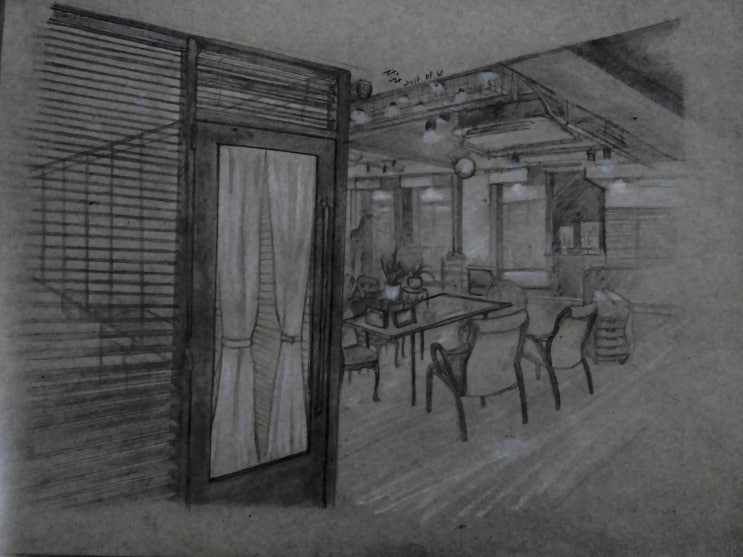  탈바인의비밀공작실 - 머리하러 친구의샵에가서 DRAWING:friend's hair shop