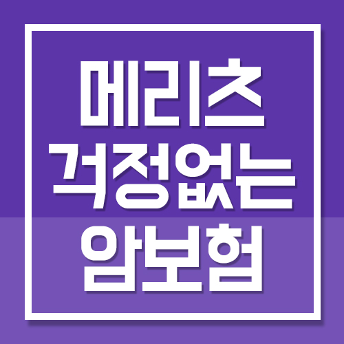  메리츠 걱정없는 암보험 45세 남자 30년 갱신형 3대진단비 설계예시